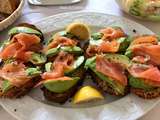 Tartines Avocat et Saumon