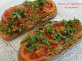 Tartines Avocats Tomates Petits Pois