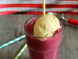 Milk-shake aux fruits rouges