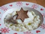 Risotto blanc, cabillaud et croustillant de blé noir