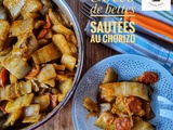 Côtes de bettes sautées au chorizo (à l’autocuiseur Cookeo ou non)