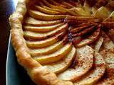 Tarte aux pommes, compotée de coings