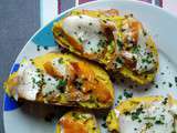 Tartines à la crème de lentilles corail et au haddock