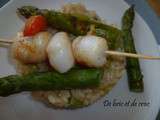 Risotto de saint-jacques aux asperges