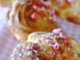 Chouquettes aux pralines roses