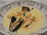 Velouté safrané de moules, un délice