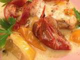 Poulet onctueux aux tomates