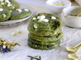 Cookies au thé matcha et pépites de chocolat blanc