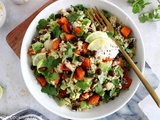 Quinoa bowl à la courge butternut et aux épices cajun