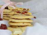 Cookies chocolat blanc, fraise, hibiscus & cranberry