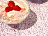 Tiramisu aux fraises  biscuits rose de Reims