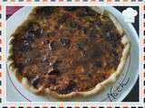 Tarte au chou chinois, cancoillotte et chorizo