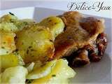 Pommes de terre sarladaises & Cuisses de canard confites