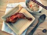 Poulet aux épices Chinoises et Risotto Italien