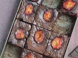 Brownie aux prunes rôties