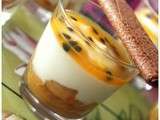 Mousse de fromage blanc et fruits exotiques