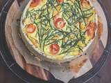 Quiche à la salicorne et au saumon fumé