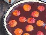 Tarte chocolat abricots et crumble