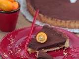 Tarte chocolat et marmelade d'orange