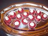 Mini cupcakes a la betterave et fromage de chevre, ricotta