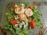 Salade de noix de saint jacques