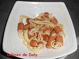 Spaghettis aux saucisses de strasbourg