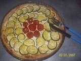 Tarte aux courgettes et fromage de brousse