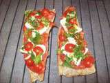 Tartines de tomates cerises et chorizo