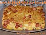 Gâteau de Spaghettis aux saucisses