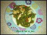 Haricots Verts et blancs de poulet, sauce citron