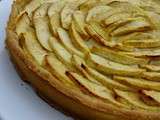 Tarte aux pommes et à la crème pâtissiere