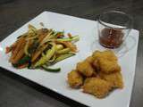 Nuggets de poulet maison et Poêlée de légumes