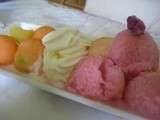 Sorbet aux litchis a l'eau de rose