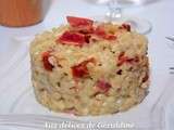 Risotto de blé aux tomates séchées et pancetta