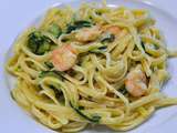 Linguines aux Courgettes et Crevettes