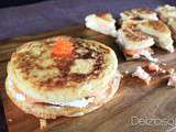 Croque blinis au saumon