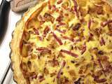 Tarte aux pommes de terre rôties et bacon