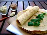 Crêpes à la farine de pois chiche {vegan, sans gluten, sans oeufs, sans lait}