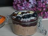 Chia pudding chocolat fruits rouges