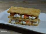 Mille feuilles saumon concombre