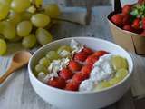 Smoothie bowl fraise raisin