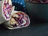 Wrap poulet chou rouge