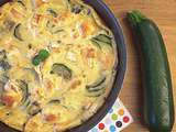 Clafoutis aux courgettes, chèvre et menthe fraîche