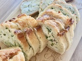 Baguette farcie au poulet et aux herbes fraîches