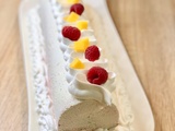 Bûche à la mangue et à la framboise