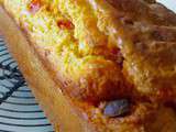 Cake au chorizo, tomates et cancoillotte