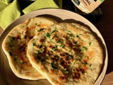 Cheese naan au Pavé d’Affinois