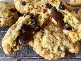 Cookies chocolat pralin, coeur coulant au chocolat