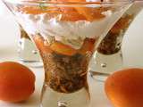 Coupe de nougat et abricots au thym