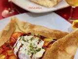 Crêpes aux tomates et à la burrata